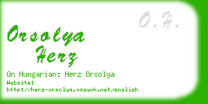 orsolya herz business card